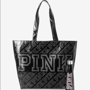 Pink Tote And Water Bottle